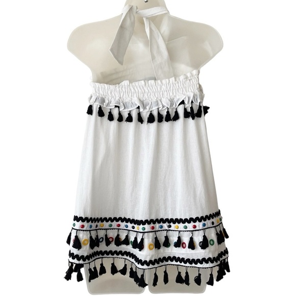 DODO BAR OR tassel halter top blouse Medium - Picture 2 of 10